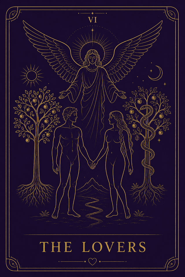 The Lovers tarot card