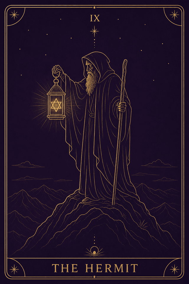 The Hermit tarot card