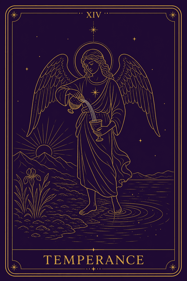 Temperance tarot card