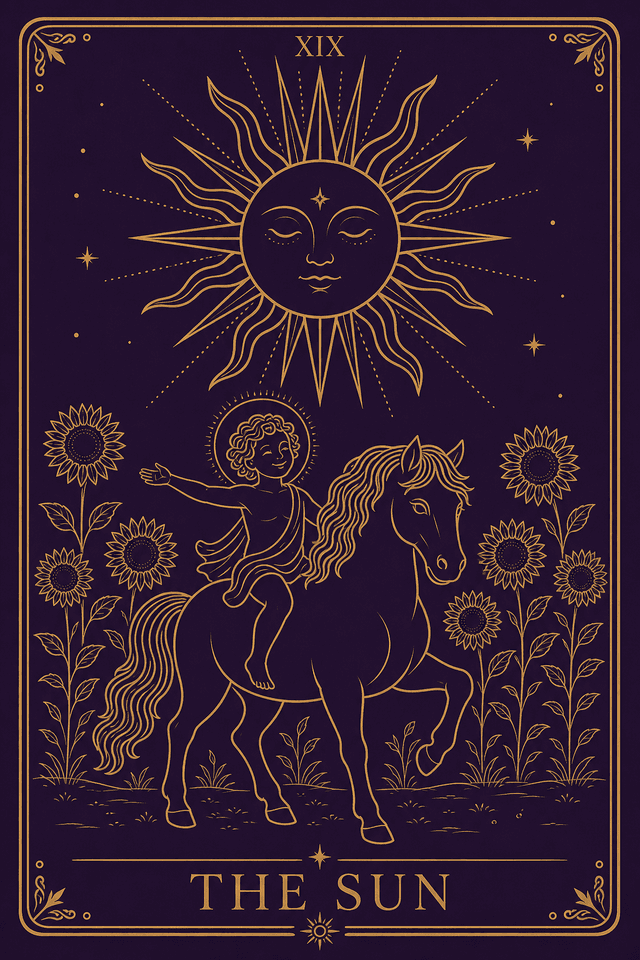 The Sun tarot card