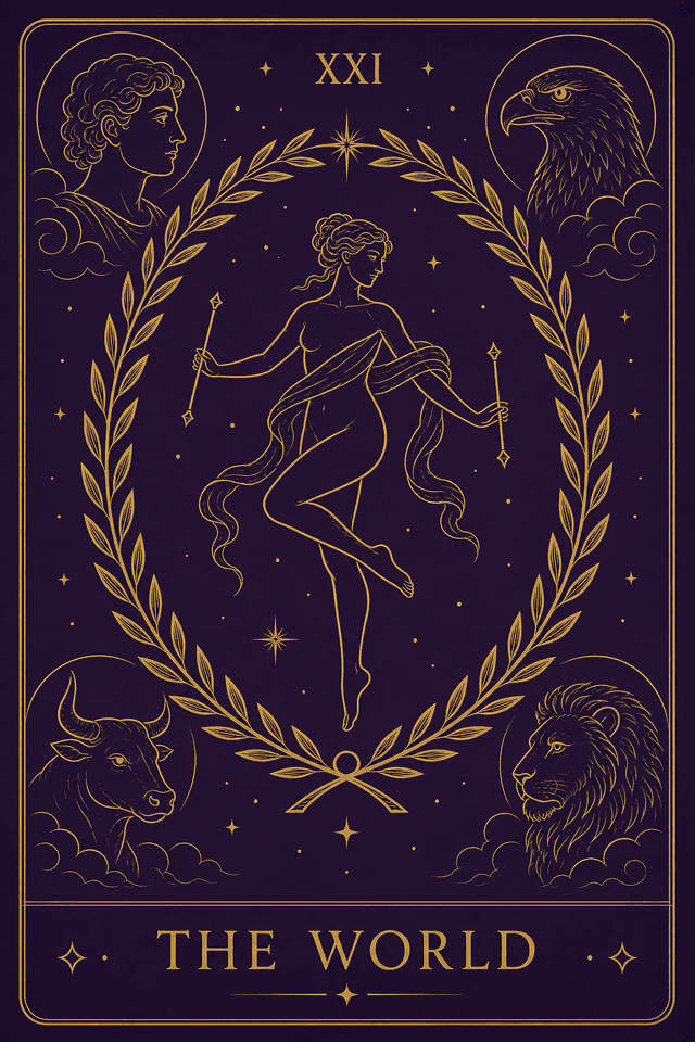 The World tarot card